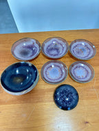 Bowls em Pedras Naturais com Acabamento Dourado