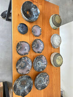 Bowls em Pedras Naturais com Acabamento Dourado