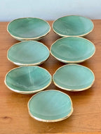 Bowls em Pedras Naturais com Acabamento Dourado